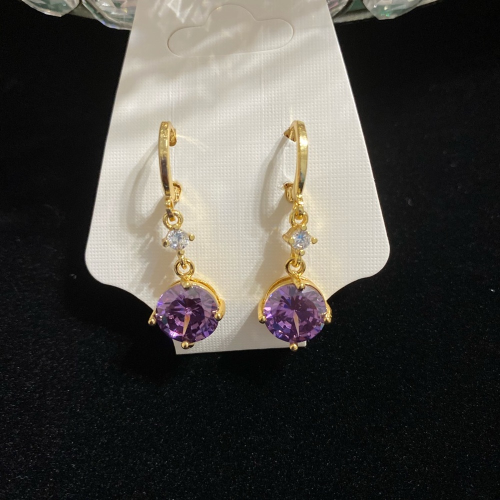 Purple Earrings